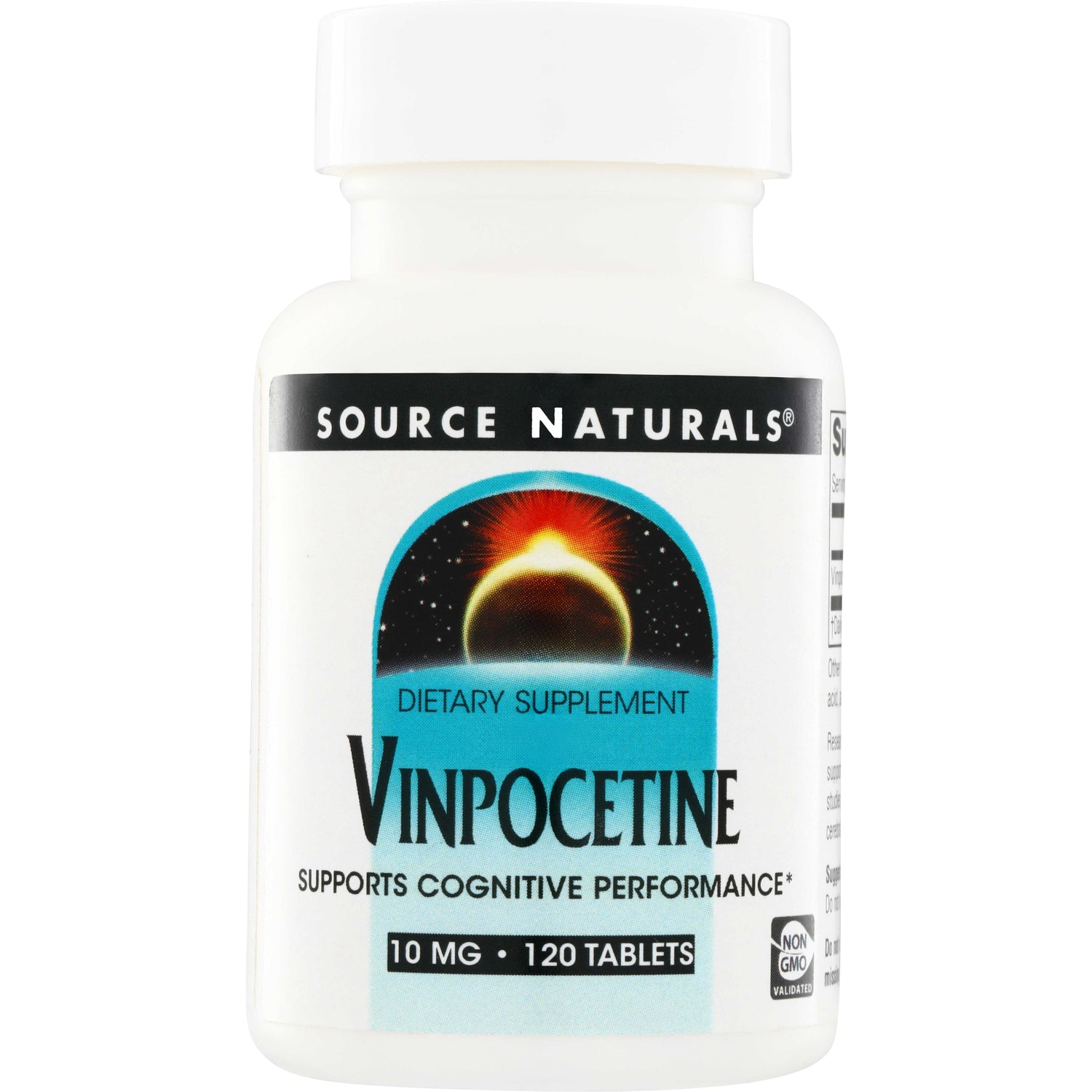 SN140 | Source Naturals Vinpocetine dietary supplement, supports cognitive performance, 10 mg, 120 tablets