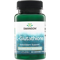 SWU973 | Swanson L-Glutathione, Antioxidant Support, Featuring Setria, 60 chewable tabs