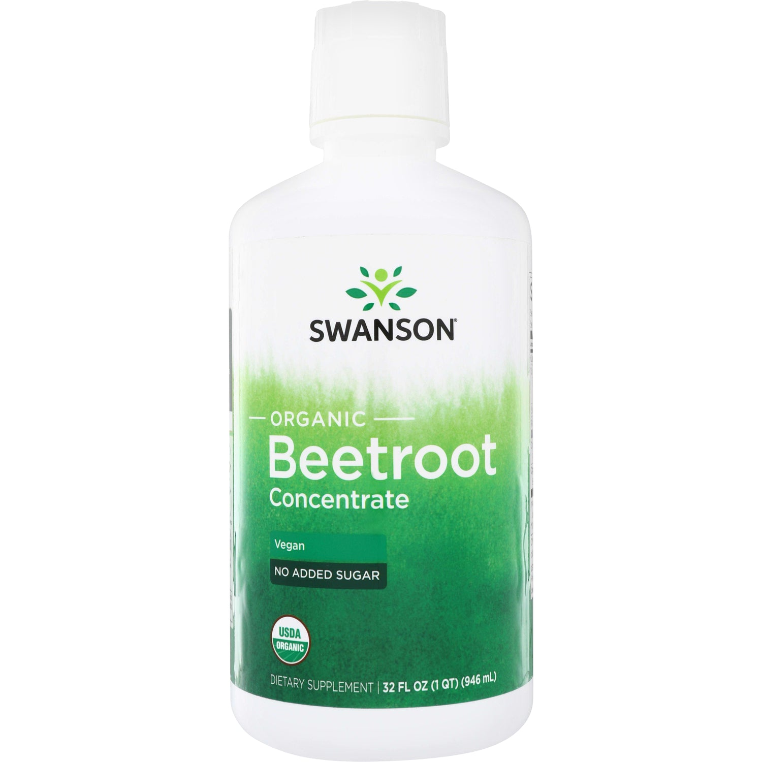 SWF211 | Swanson Organic Beetroot Concentrate bottle, Vegan, No Added Sugar, USDA Organic, 32 fl oz