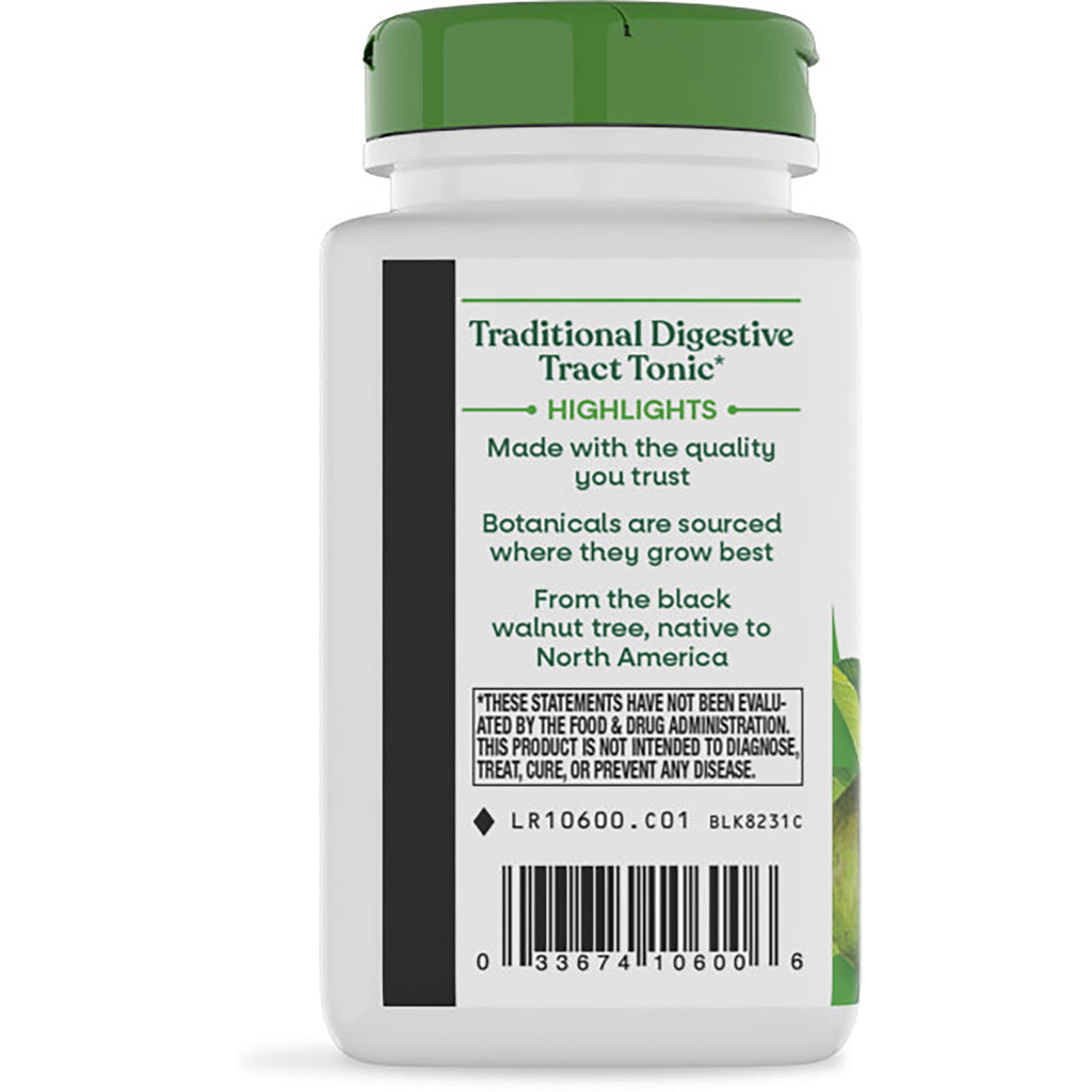 NW701 | back label of white supplement bottle showing safety and gluten free text with vegan and recycling icons - Thumbnail