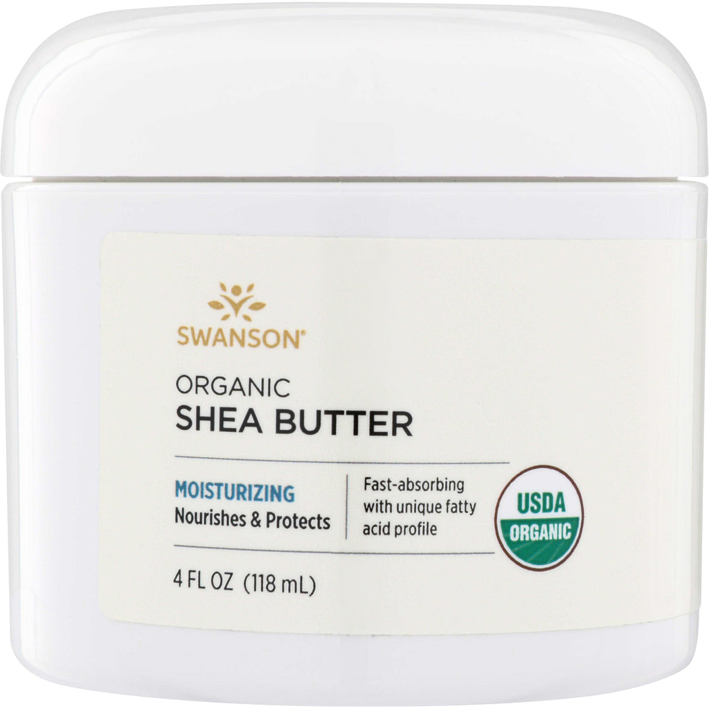 SW1632 | Swanson Organic Shea Butter, 4 fl oz (118 mL), USDA Organic, moisturizing - Thumbnail