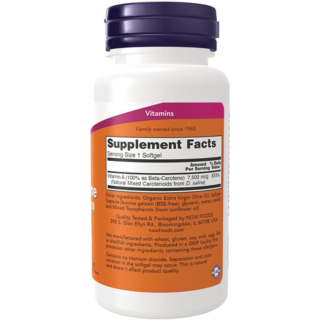 NWF285 | Back of white supplement bottle showing Supplement Facts panel and ingredient text, serving size 1 softgel - Thumbnail