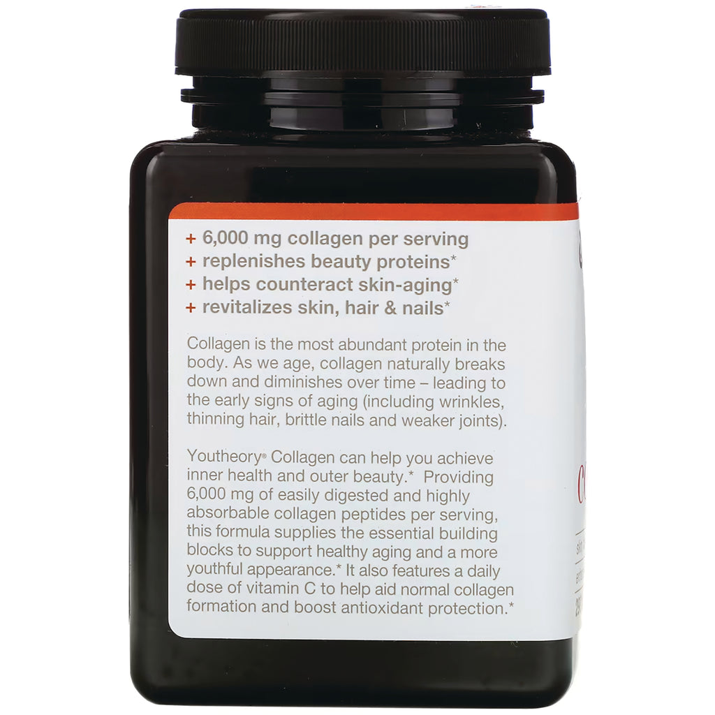 YOU001 | Bottle panel with benefits: 6,000 mg collagen per serving; replenishes beauty proteins; helps counteract skin aging - Thumbnail