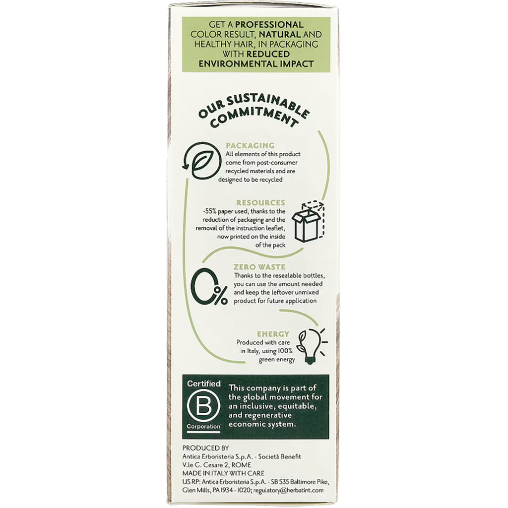 HBT007 | back panel with sustainable commitment text, packaging and zero waste details, and Certified B logo - Thumbnail