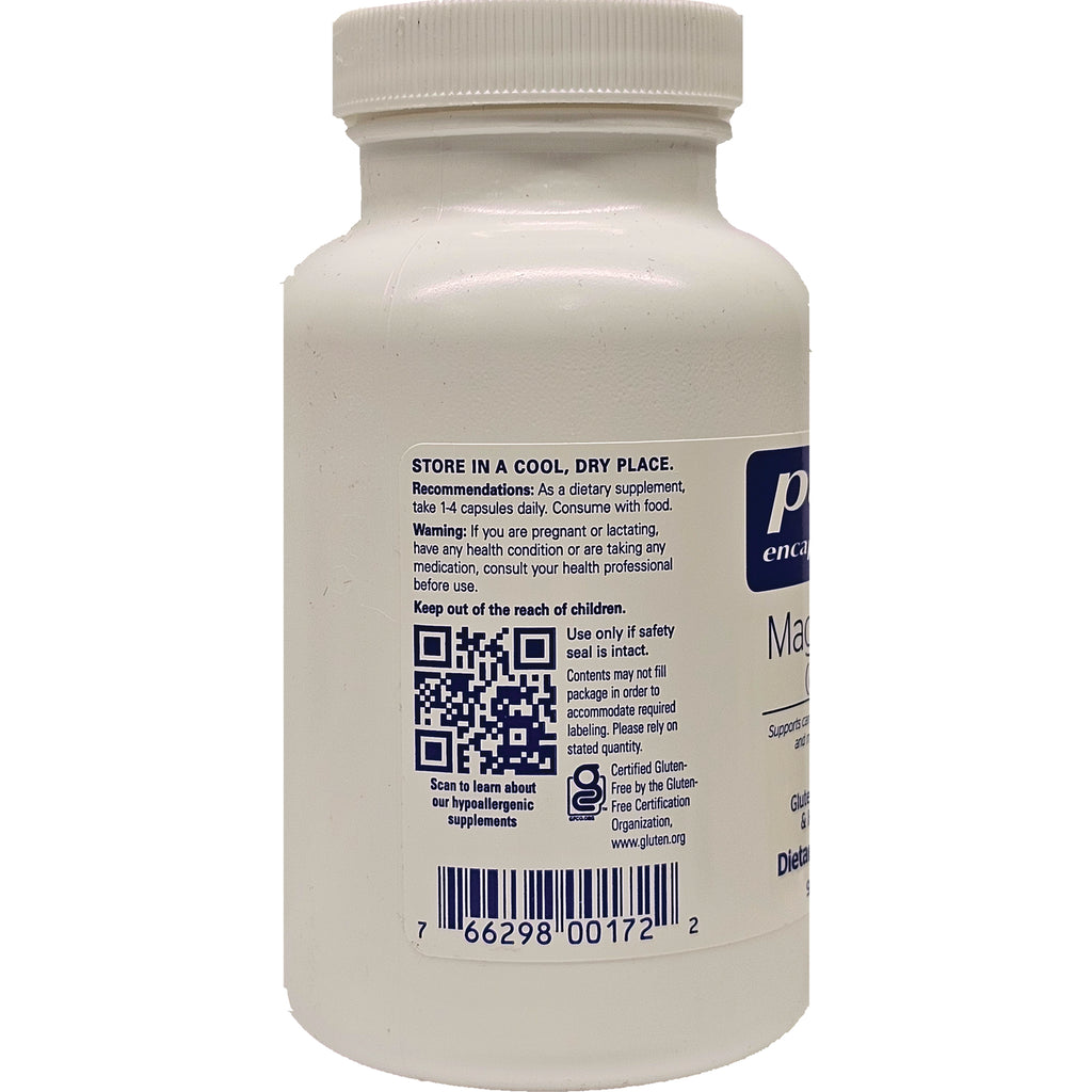PRN040 | back label of white supplement bottle showing storage instructions, QR code, and barcode - Thumbnail