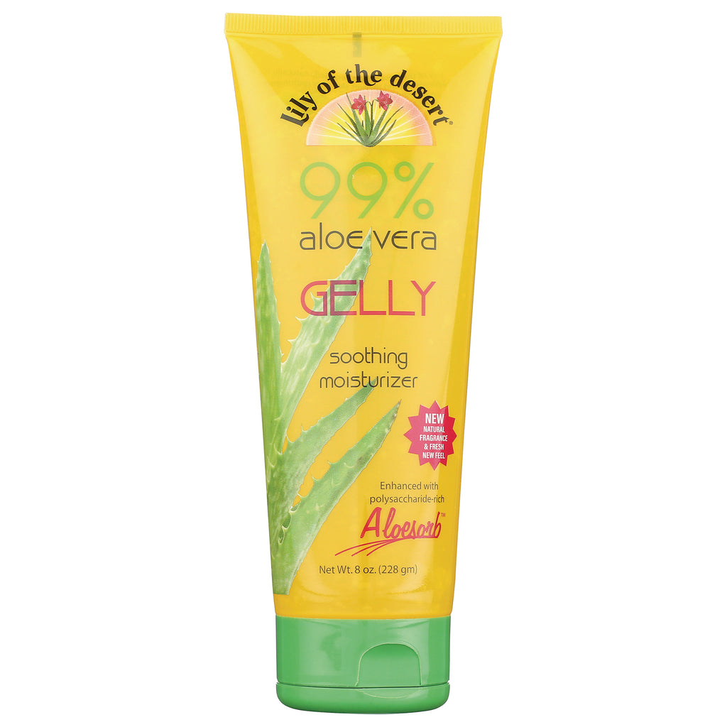 LIL040 | yellow tube of Lily of the Desert 99% aloe vera gelly soothing moisturizer with green cap - Thumbnail
