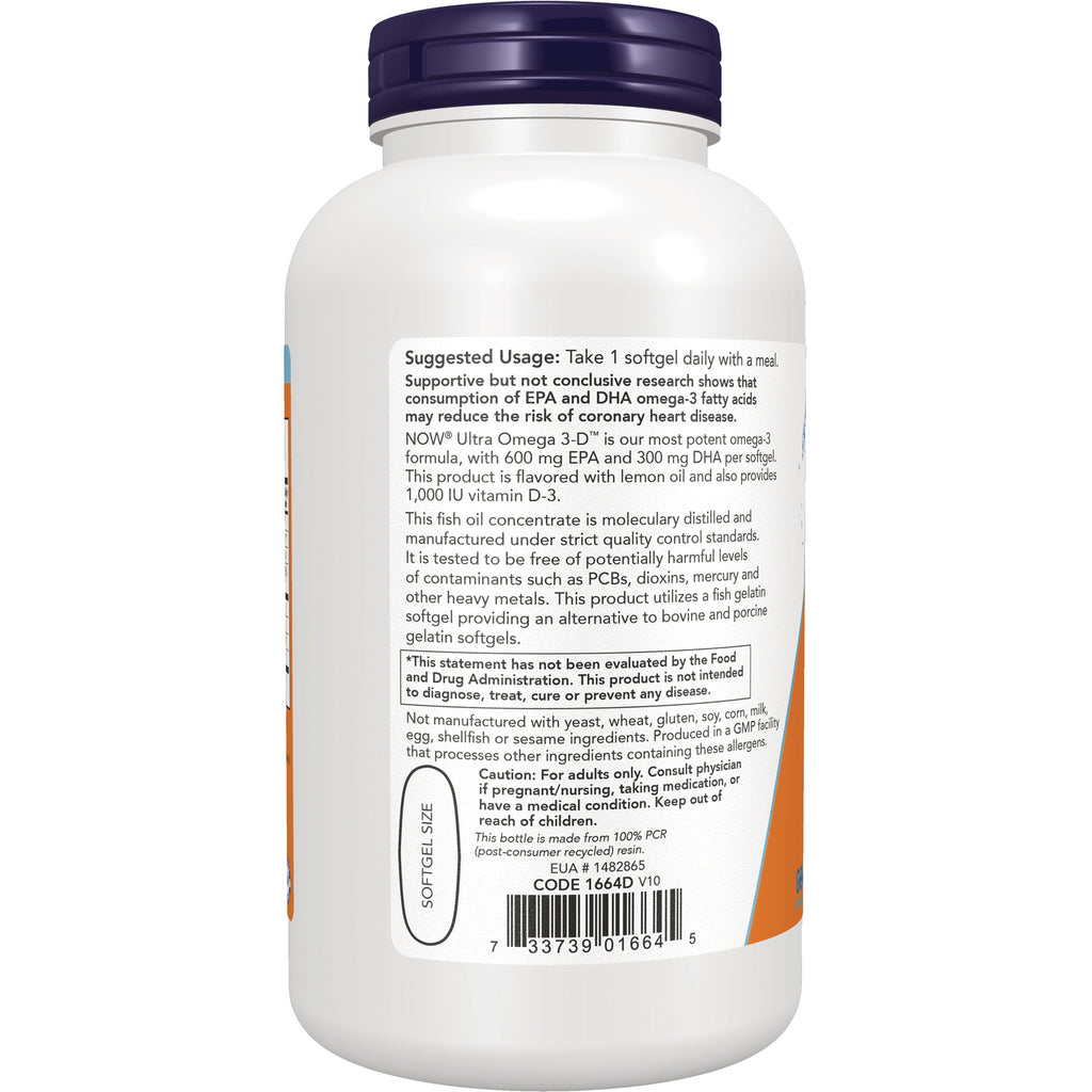 NWF1321 | Back of white supplement bottle showing suggested usage text, cautions, and barcode - Thumbnail