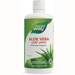 NW715 | Nature's Way Aloe Vera leaf juice bottle 33.8 fl oz 1 liter unflavored