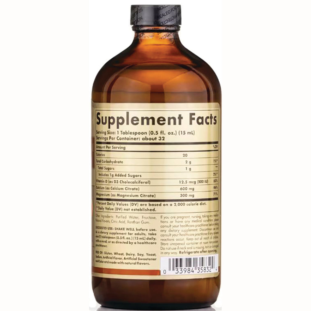 SLG318 | brown bottle back with Supplement Facts label, nutrition table and barcode - Thumbnail