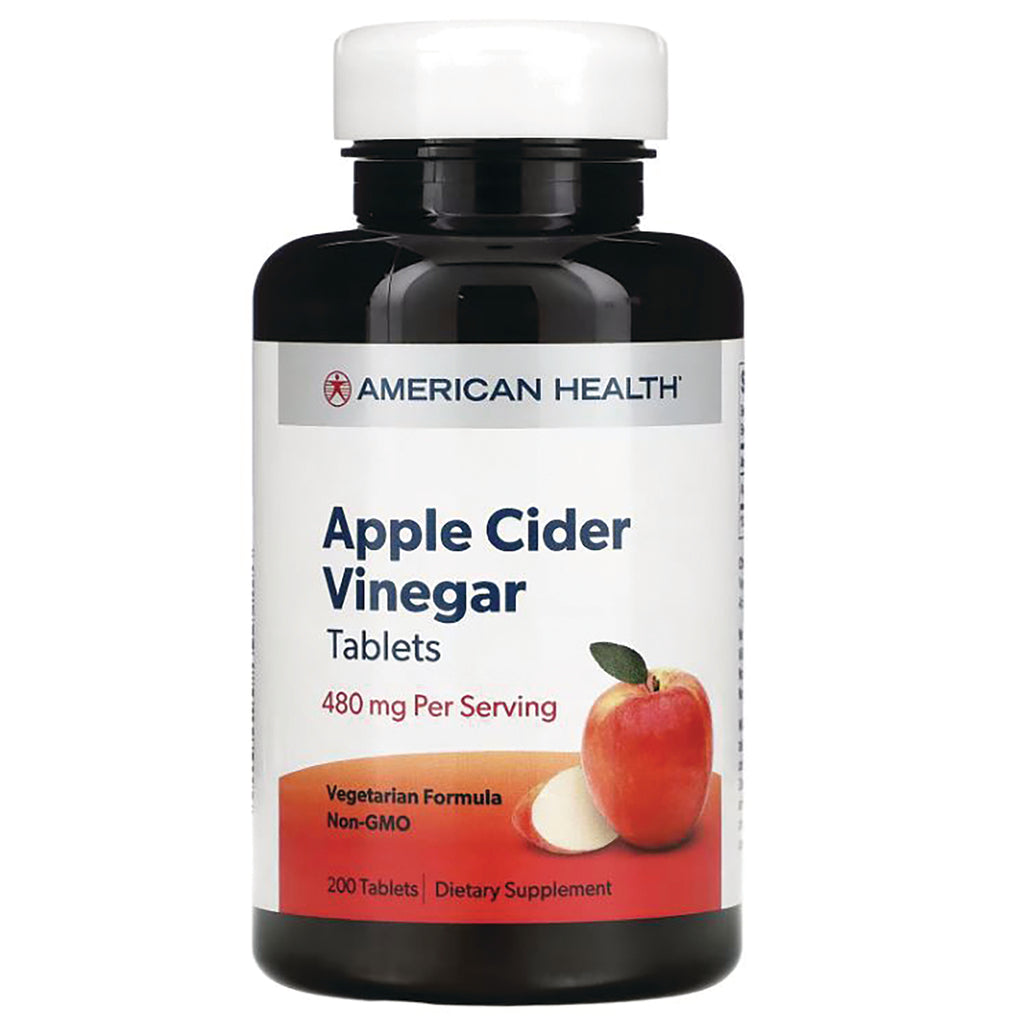 AM106 | American Health Apple Cider Vinegar Tablets, 480 mg per serving, 200 tablets - Thumbnail