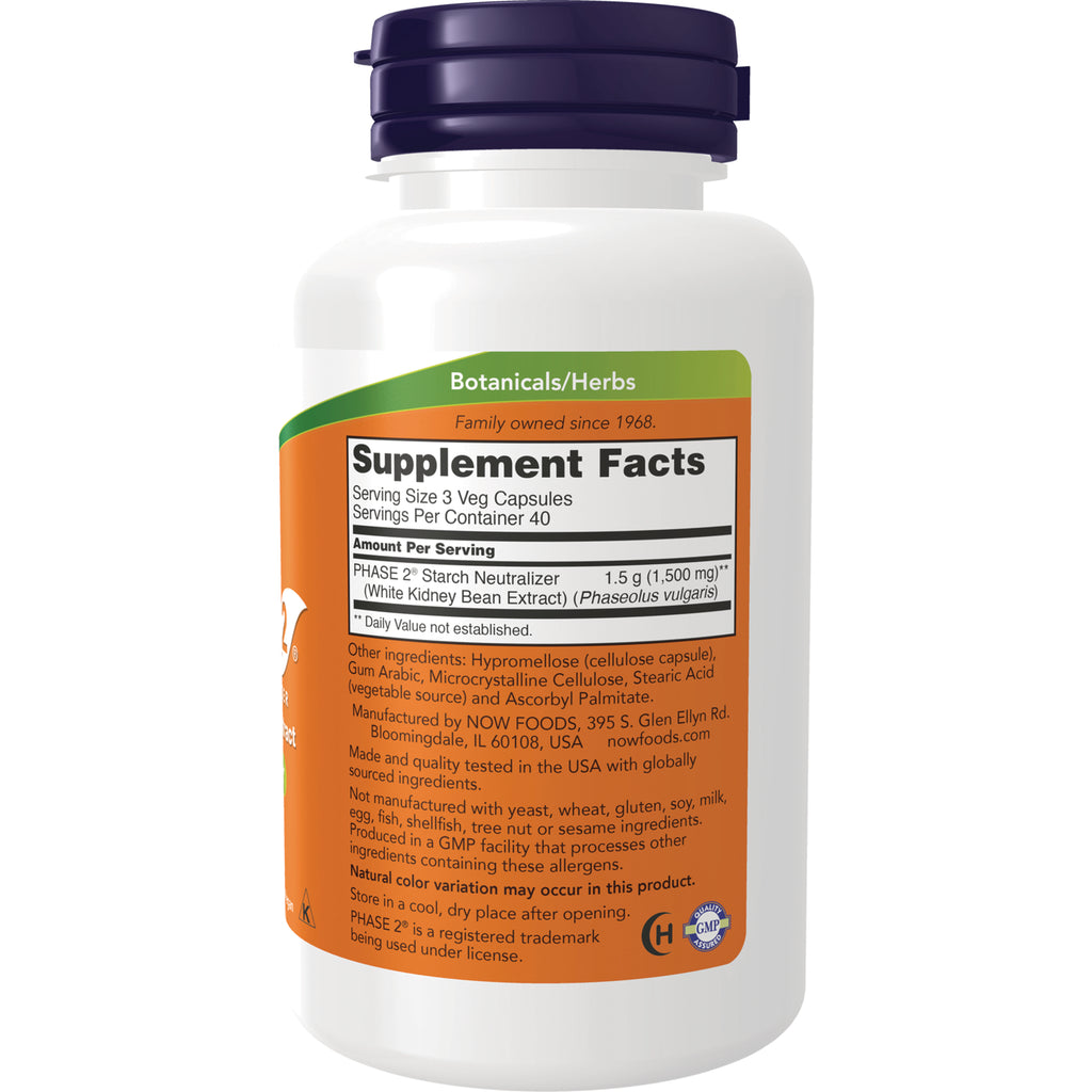 NWF1156 | Back of white supplement bottle showing Supplement Facts panel, ingredient list and Botanicals/Herbs label - Thumbnail