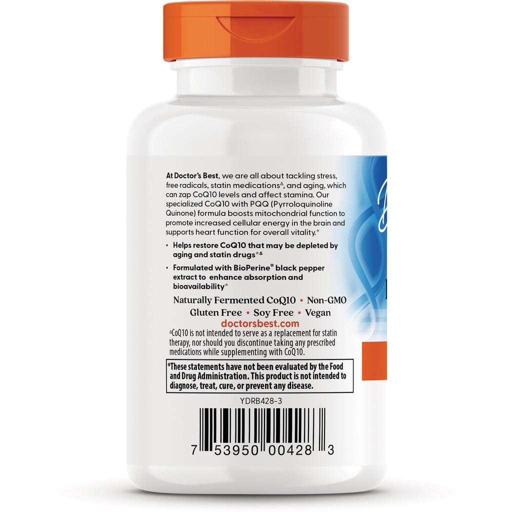 DB292 | back label of supplement bottle showing product claims warnings barcode and doctorsbest.com - Thumbnail