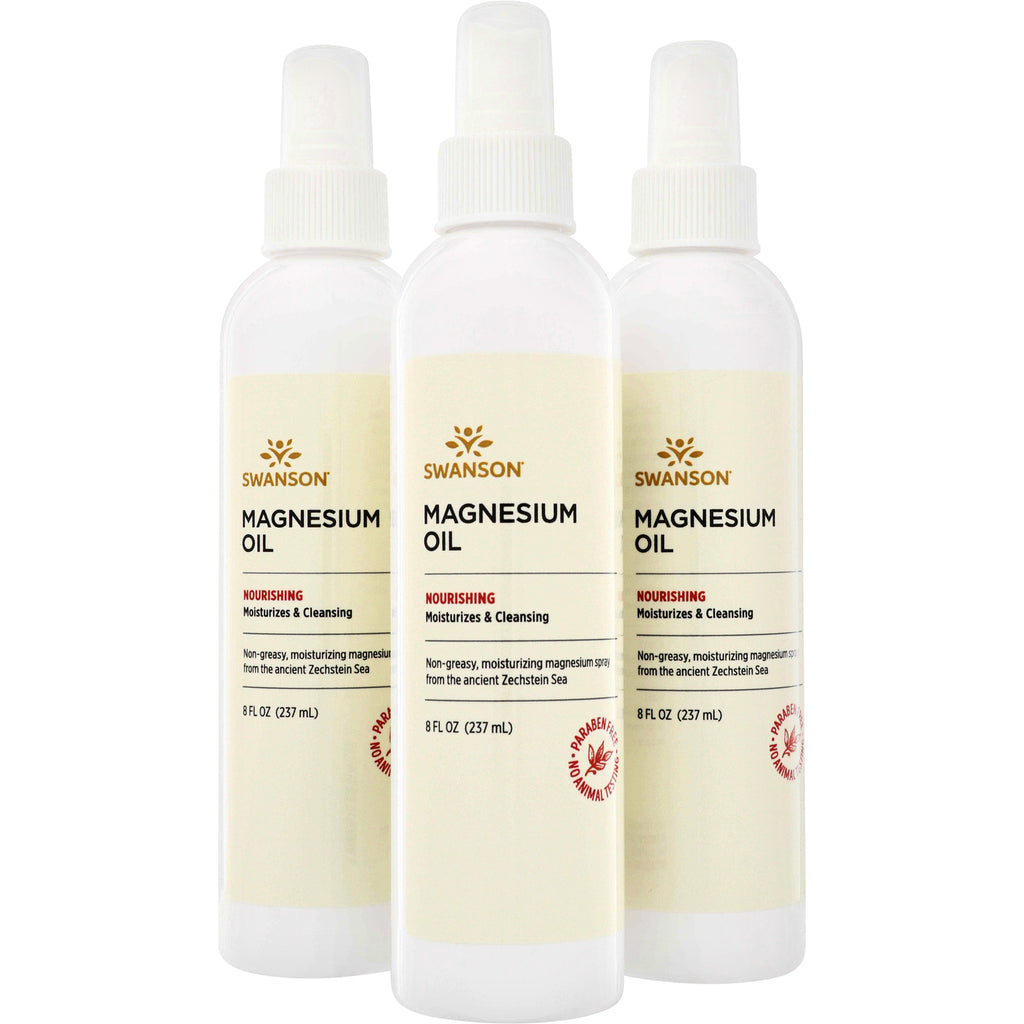 SWU485 | Swanson Magnesium Oil spray, 8 fl oz (237 mL), nourishing, moisturizes & cleansing - Thumbnail