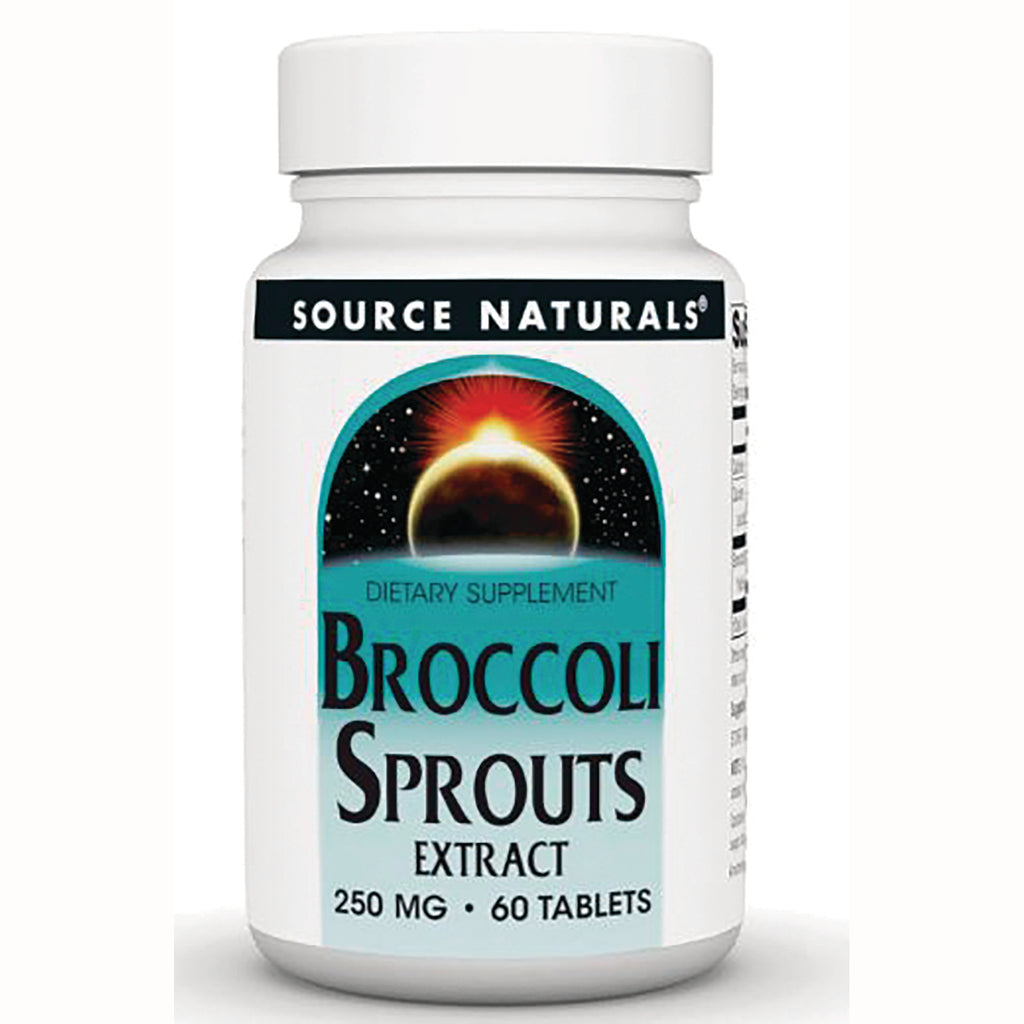 SN971 | Source Naturals Broccoli Sprouts Extract dietary supplement, 250 mg, 60 tablets - Thumbnail