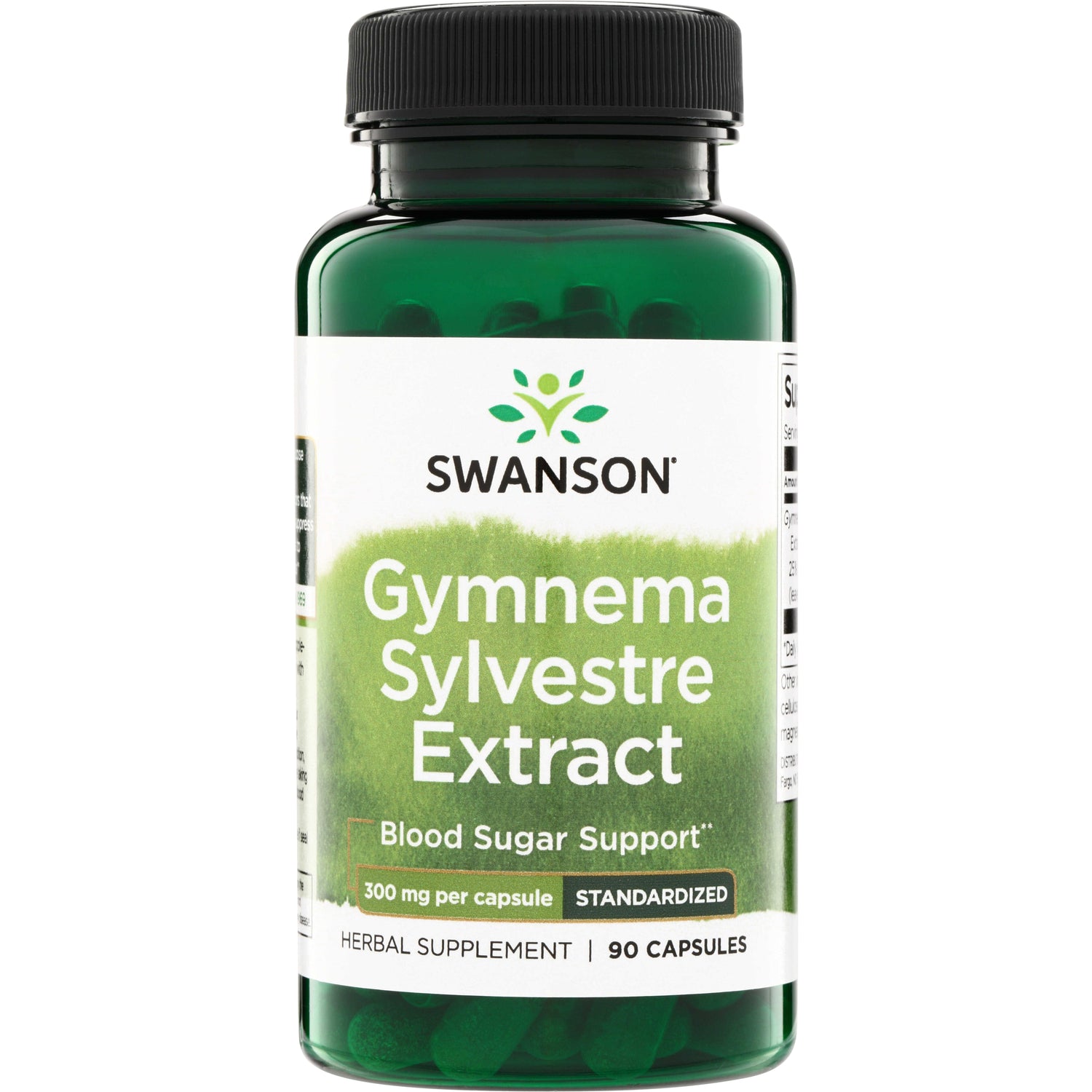 SWH204 | Swanson Gymnema Sylvestre Extract herbal supplement, 300 mg per capsule, 90 capsules, Blood Sugar Support