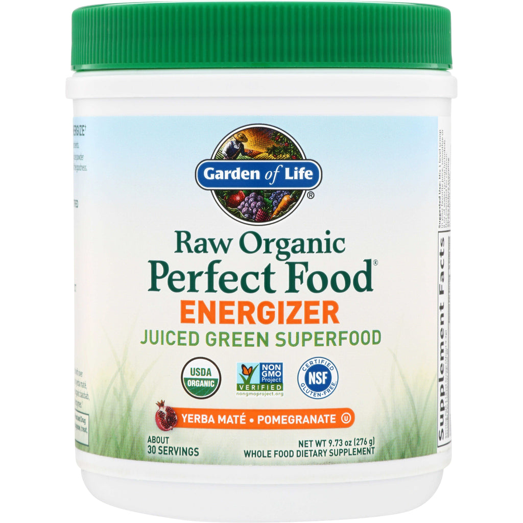 GLF168 | Garden of Life Raw Organic Perfect Food Energizer Juiced Green Superfood, Yerba Mat Pomegranate - Thumbnail