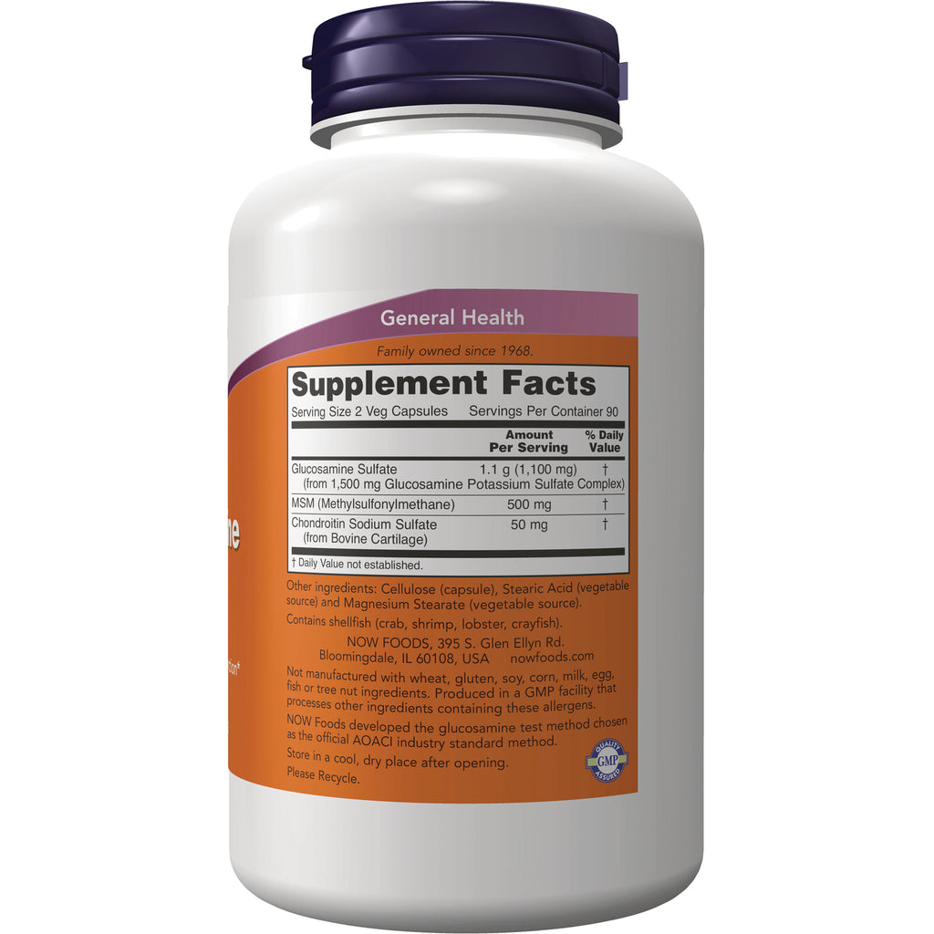 NWF050 | Back label of white supplement bottle showing Supplement Facts panel and ingredient information - Thumbnail