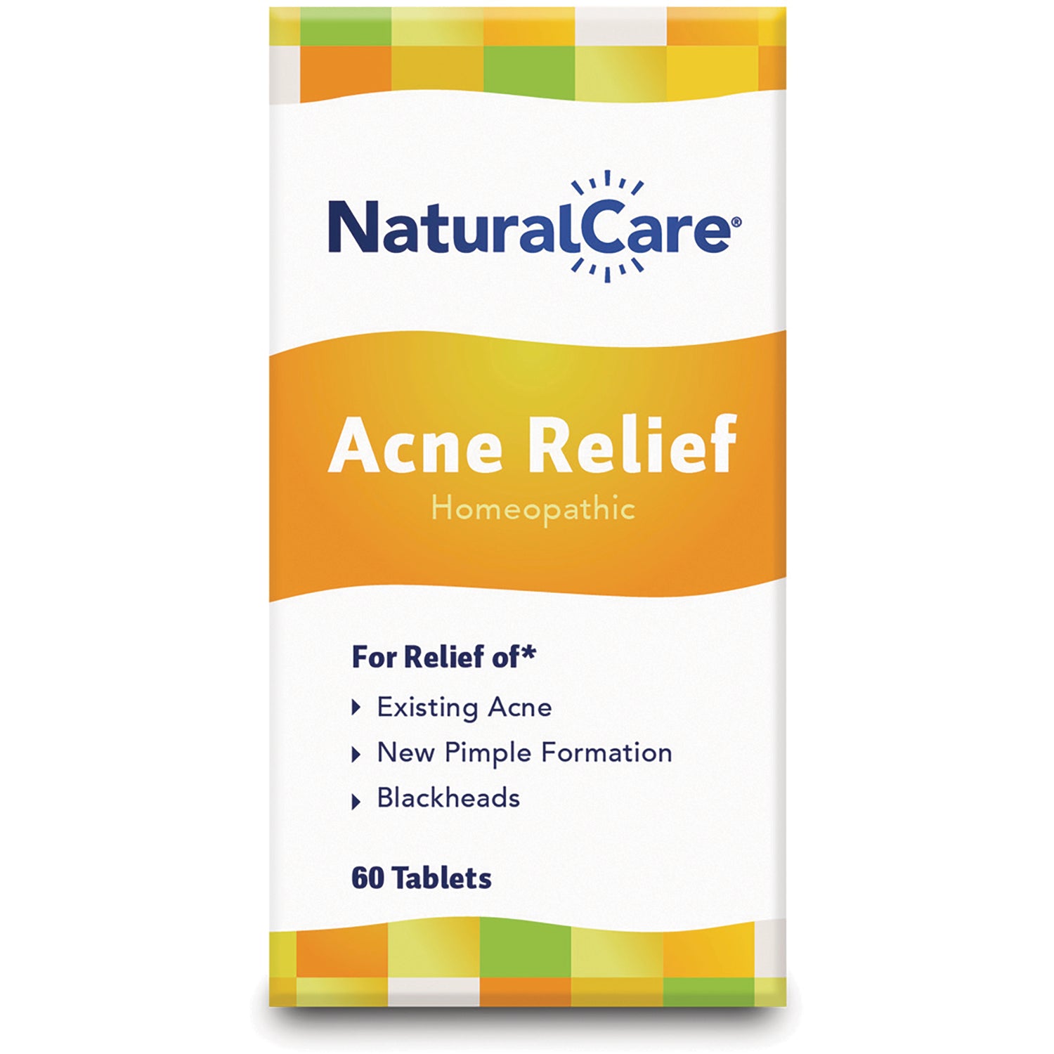 NTB005 | NaturalCare Acne Relief homeopathic 60 tablets front packaging