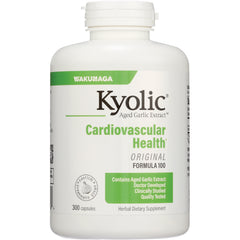 KY048 | Kyolic Aged Garlic Extract Cardiovascular Health bottle front label reading Original Formula 100, 300 capsules