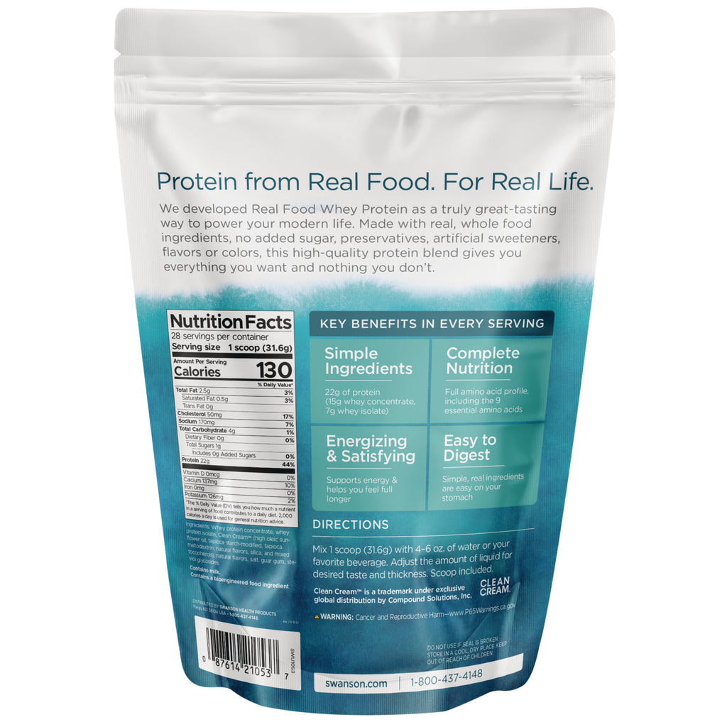 SWU1053 | Back label with Supplement Facts panel and serving information - Thumbnail