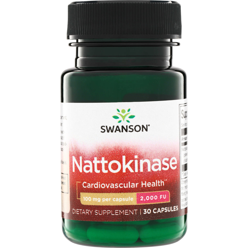 SWU419 | Swanson Nattokinase, Cardiovascular Health, 100 mg per capsule, 2,000 FU, 30 capsules - Thumbnail