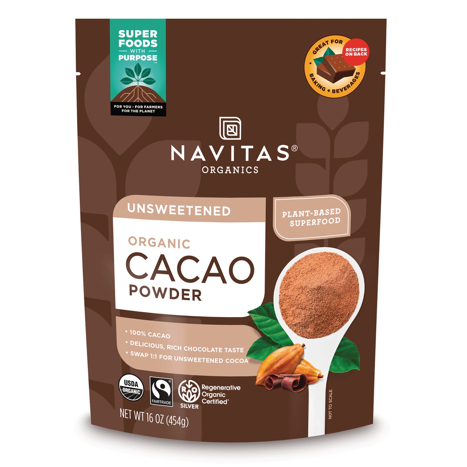 Navitas Organics Organic Cacao Powder Premium Quality – Swanson