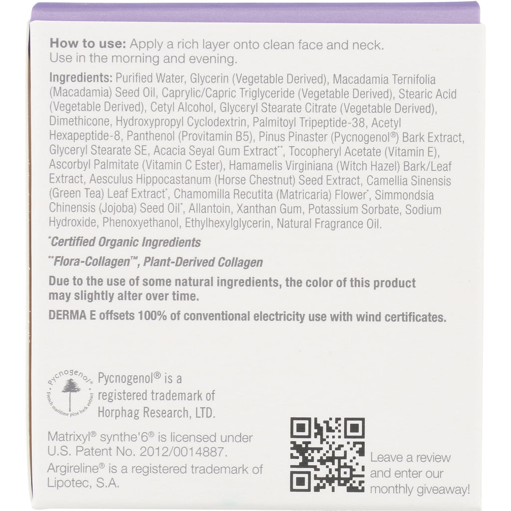 DE081 | Back of skincare box showing ingredients list, usage instructions, certifications, and QR code - Thumbnail
