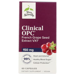 EUR056 | Terry Naturally Clinical OPC French Grape Seed Extract VX1 150 mg box, 60 capsules