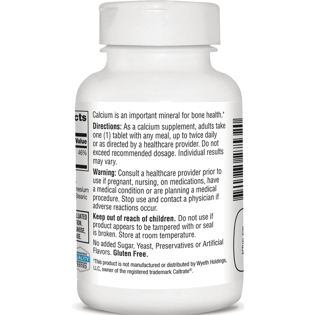 CNT264 | back label of white supplement bottle showing directions, warnings, barcode and Gluten Free text - Thumbnail