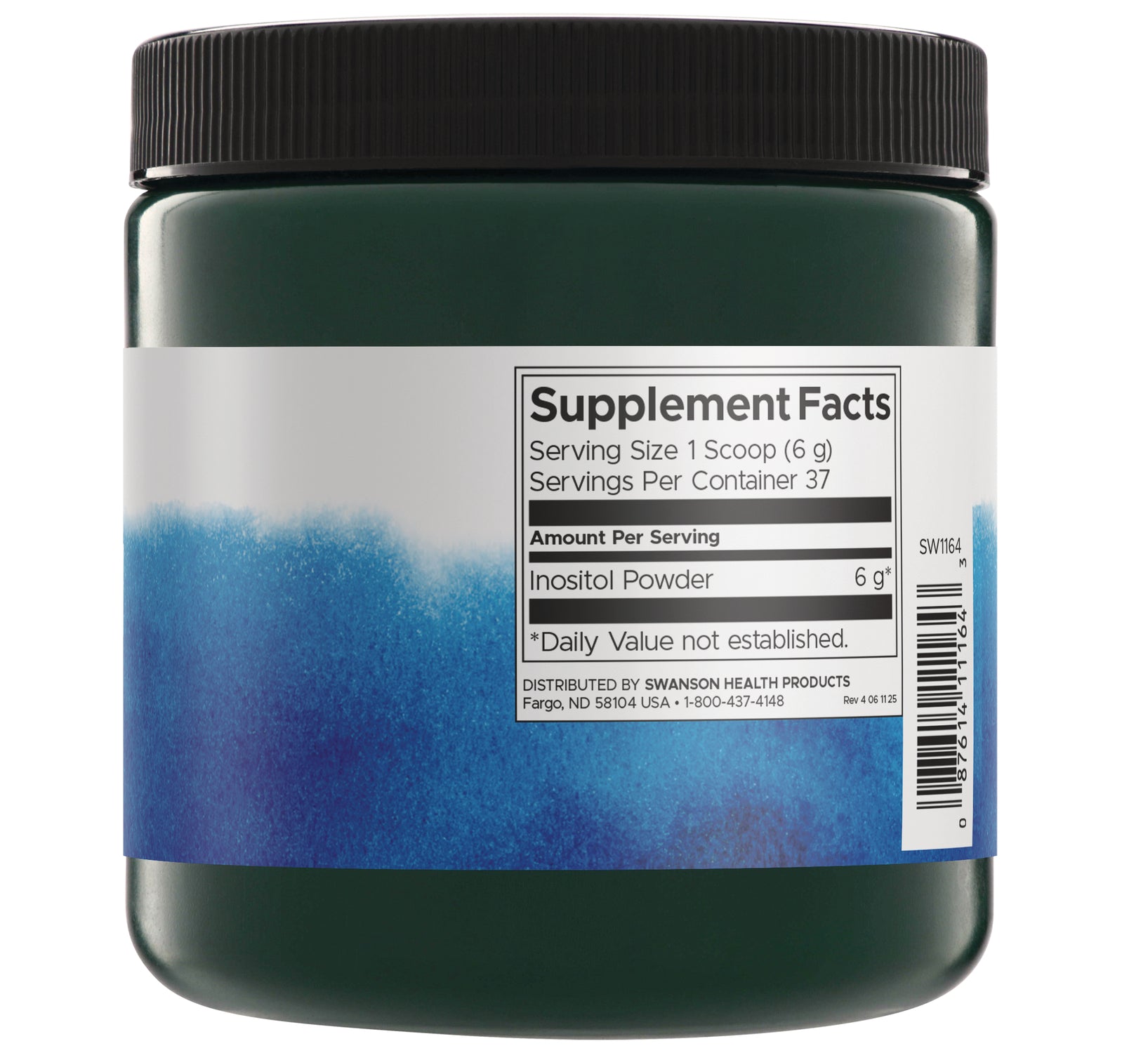 SW1164 | Back label with Supplement Facts