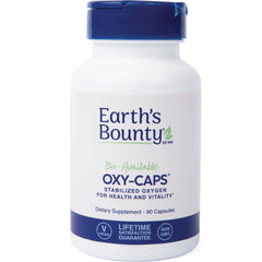 GE006 | Earths Bounty OXY-CAPS dietary supplement bottle front label reading OXY-CAPS and 90 Capsules