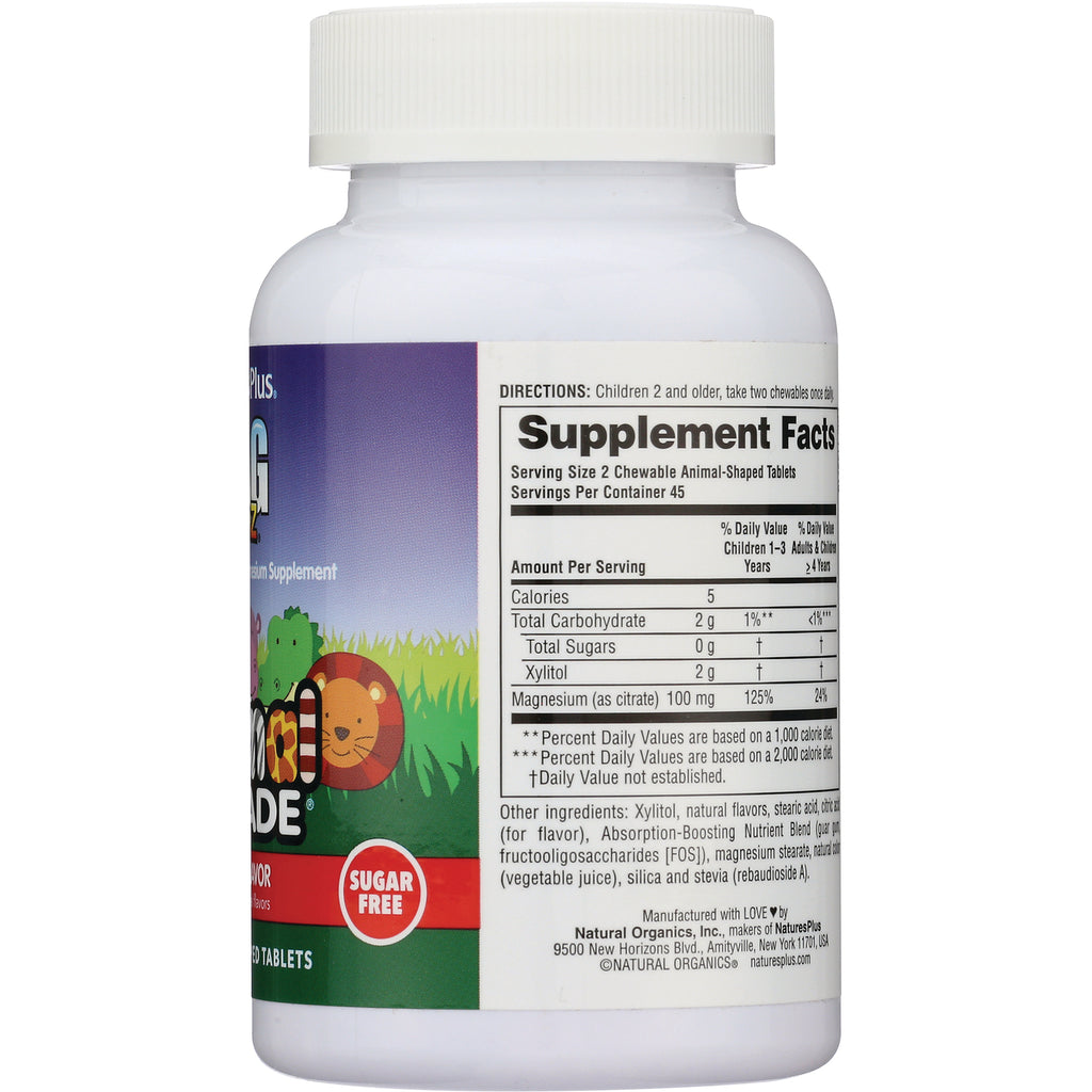 NTP318 | Back label showing Supplement Facts panel and ingredients on children's gummy supplement bottle - Thumbnail