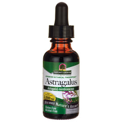 NAT003 | Amber dropper bottle of Astragalus herbal supplement labeled 2,000 mg, gluten-free alcohol-free