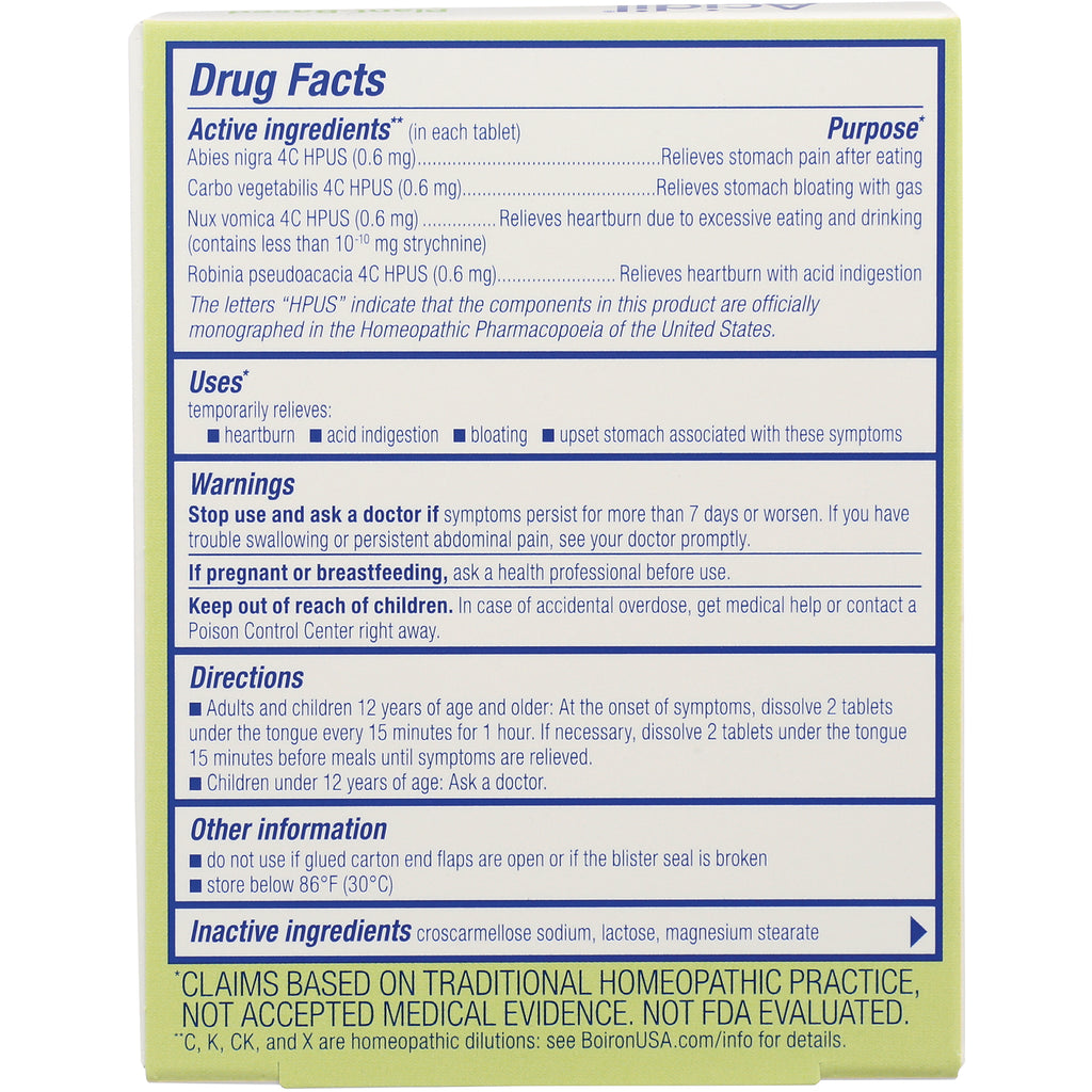 BRN014 | Back panel showing Drug Facts with active and inactive ingredients, uses, warnings and directions - Thumbnail