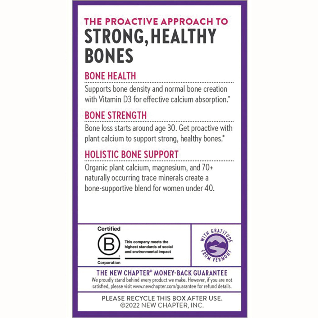 NWC376 | Product infographic titled STRONG, HEALTHY BONES describing bone health, strength, and holistic bone support - Thumbnail