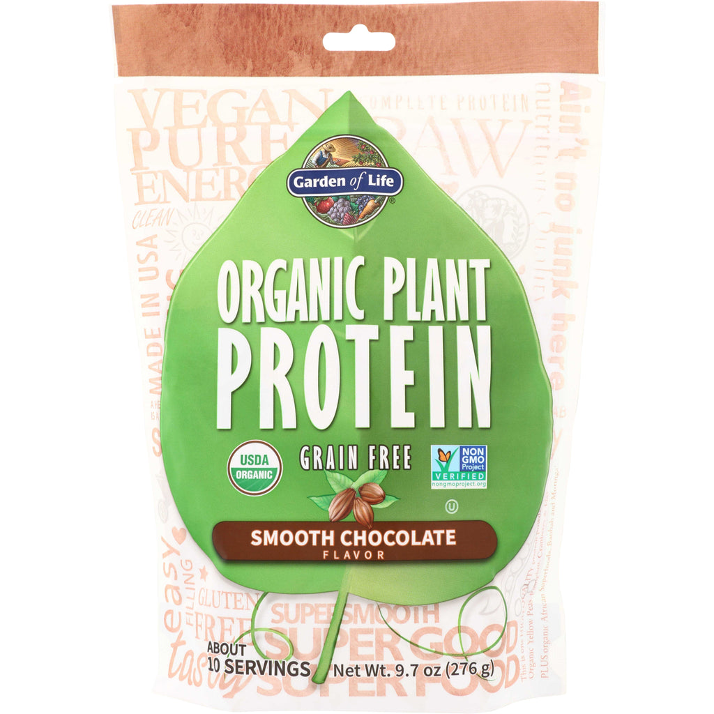 GLF190 | Garden of Life Organic Plant Protein, Grain Free, Smooth Chocolate flavor pouch - Thumbnail