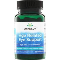 SW1857 | Swanson Age Related Eye Support, Eye and Vision Health, featuring Lutemax 2020 Lutein and Zeaxanthin, 60 softgels