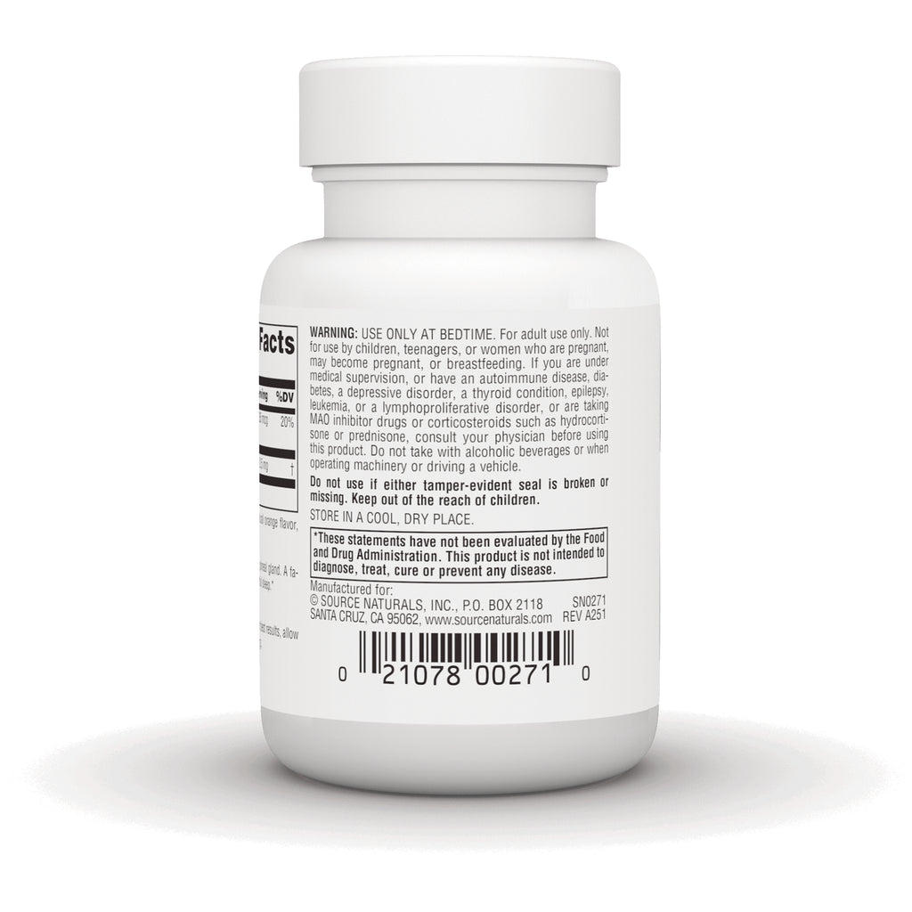 SN123 | Back label with warnings, FDA disclaimer, and barcode on supplement bottle - Thumbnail