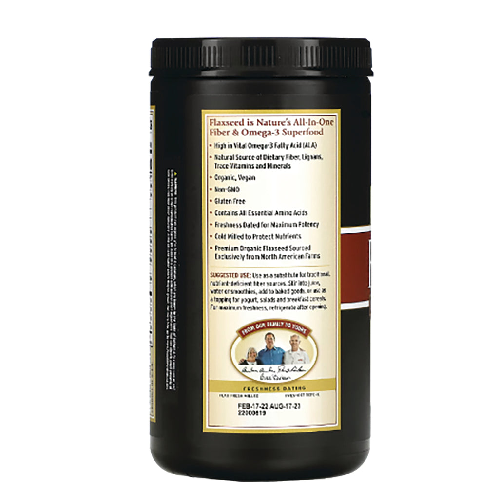 Back label of black supplement jar showing ingredient list, suggested use and freshness dating - Thumbnail