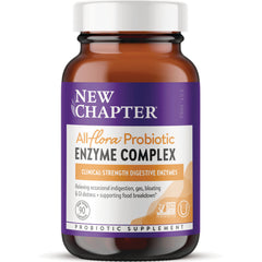 NWC397 | New Chapter Allflora Probiotic Enzyme Complex bottle with purple label, 90 capsules