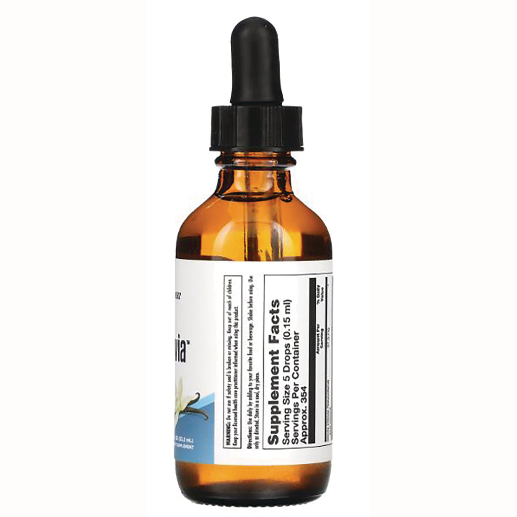 KL531 | Amber glass dropper bottle showing back label with Supplement Facts panel and dosage info - Thumbnail