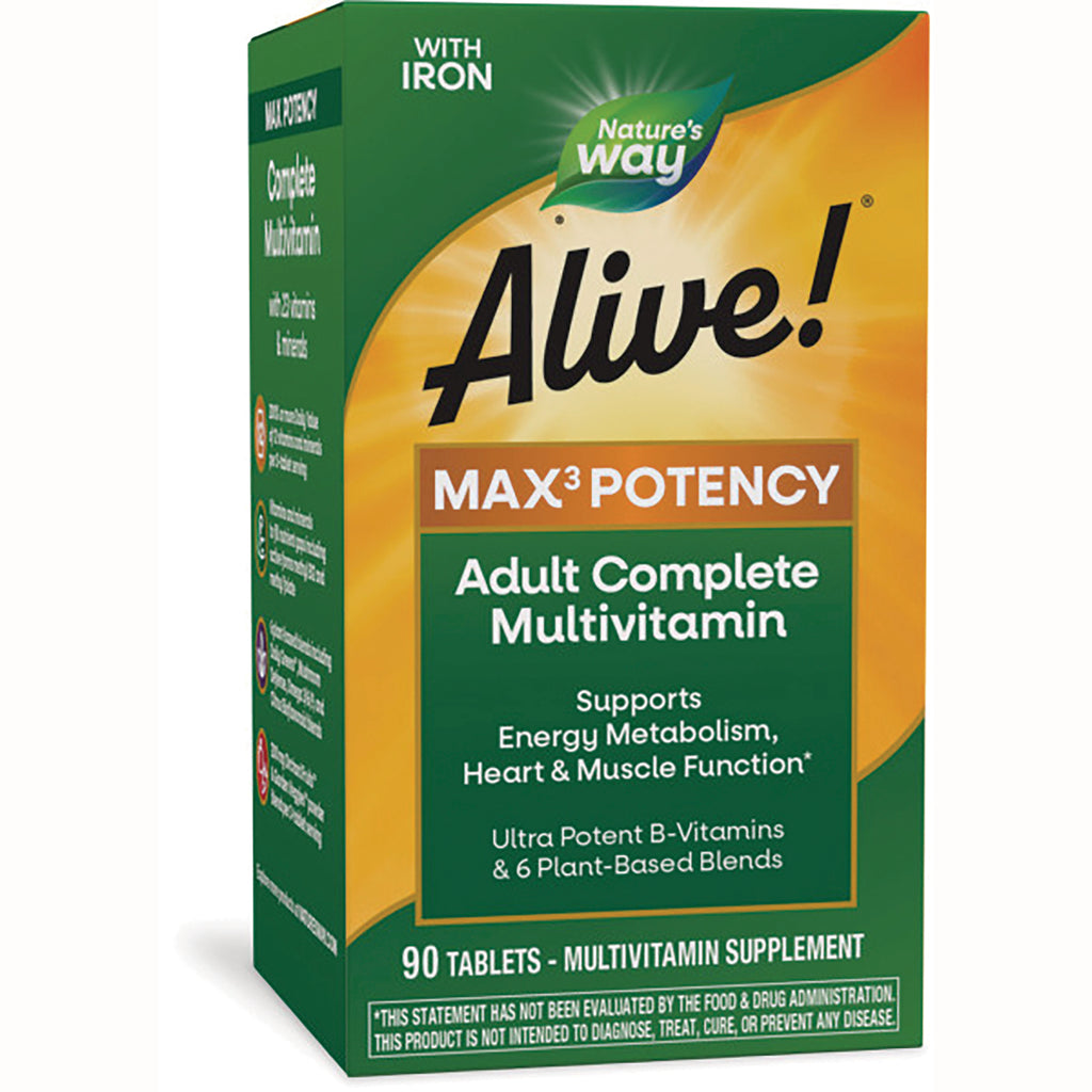 NW578 | Alive! MAX3 Potency Adult Complete Multivitamin box, 90 tablets - Thumbnail