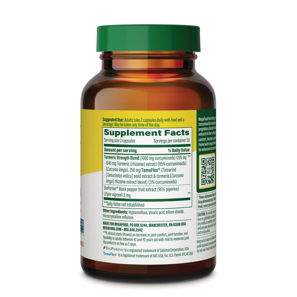 MGF144 | Bottle back label showing Supplement Facts panel with ingredients, serving size and directions - Thumbnail