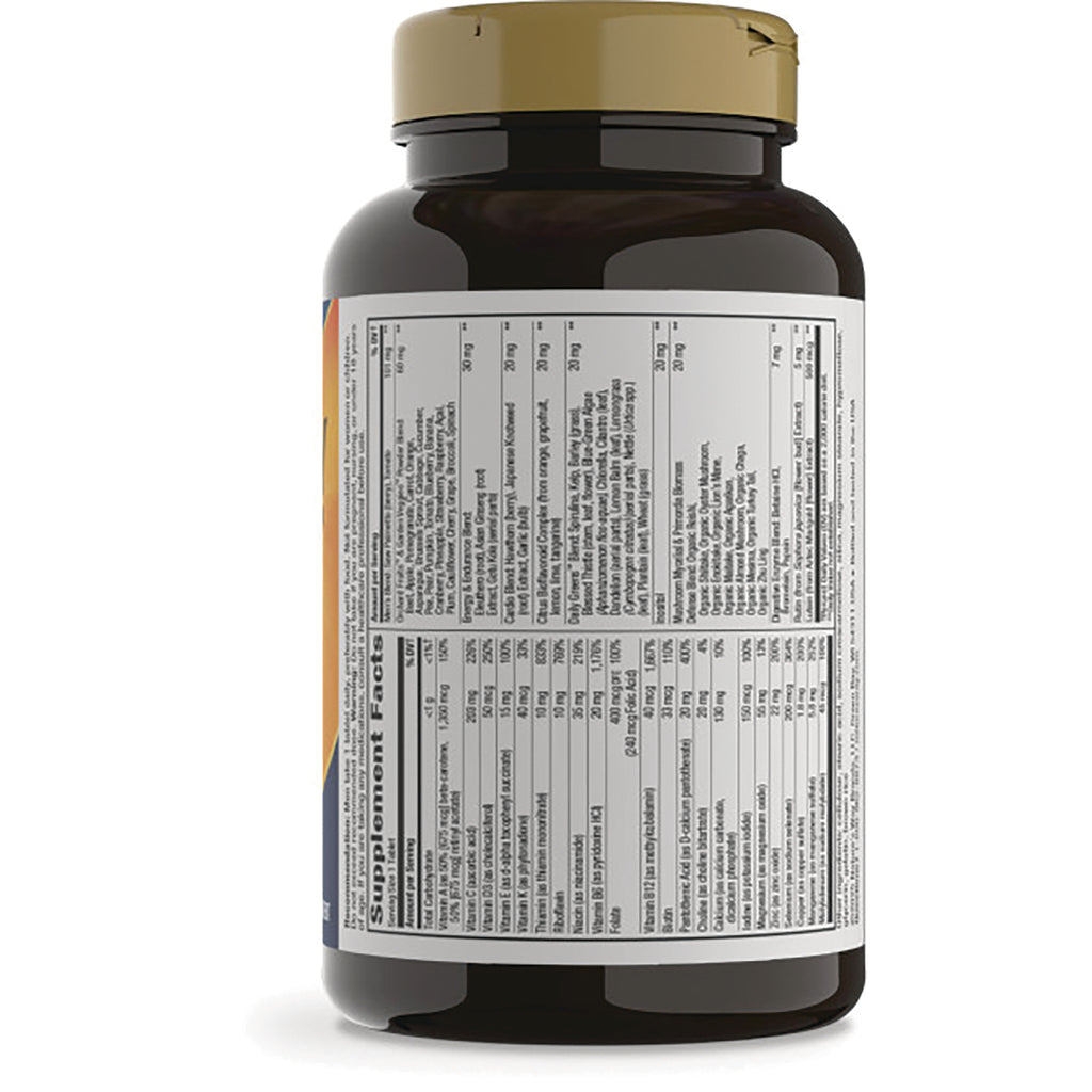 NW1046 | Back of brown supplement bottle showing Supplement Facts panel and ingredients label - Thumbnail
