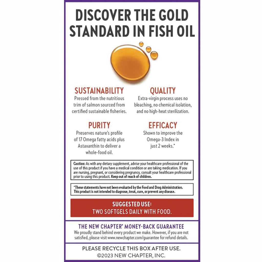 NWC110 | product infographic stating sustainability, quality, purity, efficacy and suggested use two softgels daily - Thumbnail