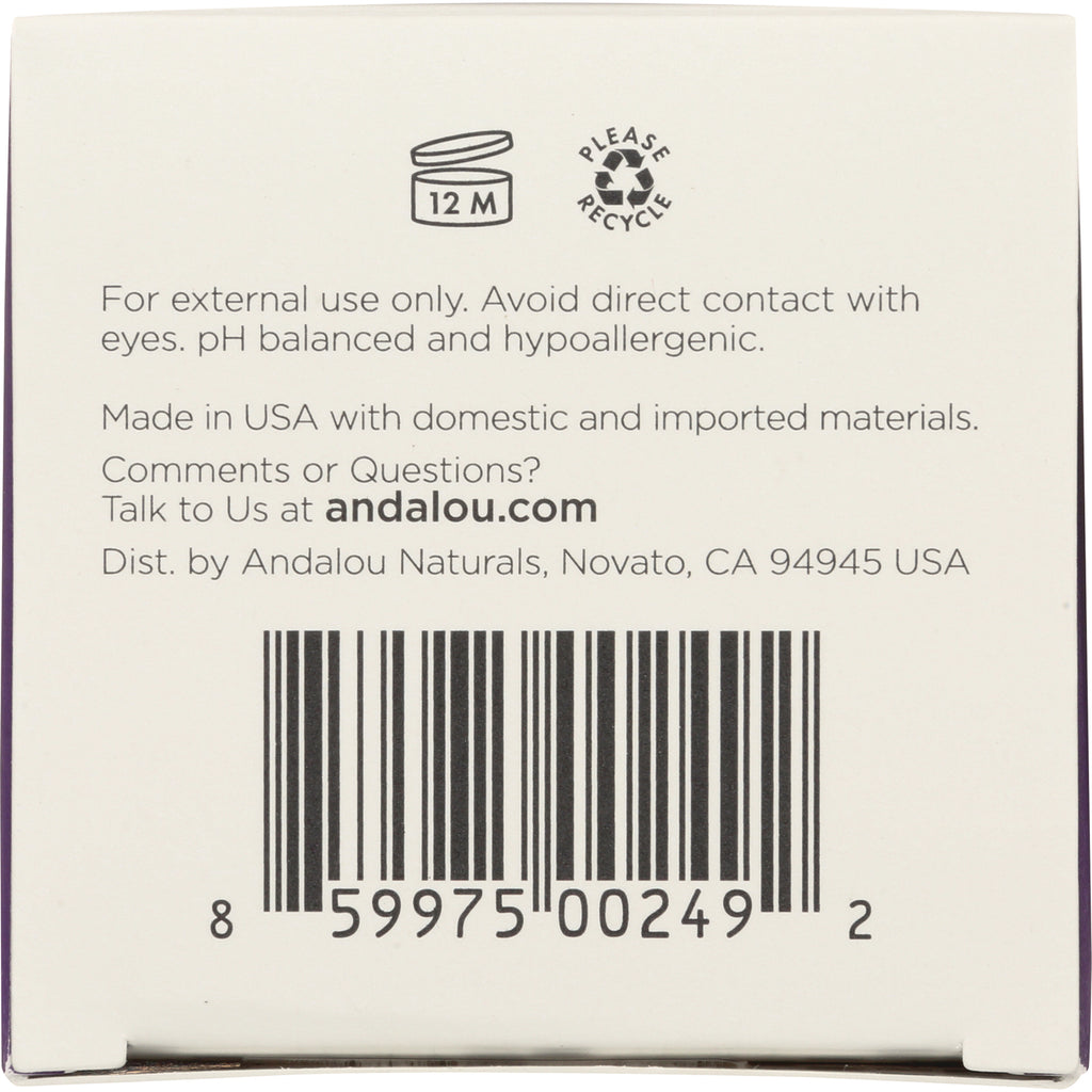 ADN032 | Back label with cautions, For external use only, andalou.com, and barcode - Thumbnail