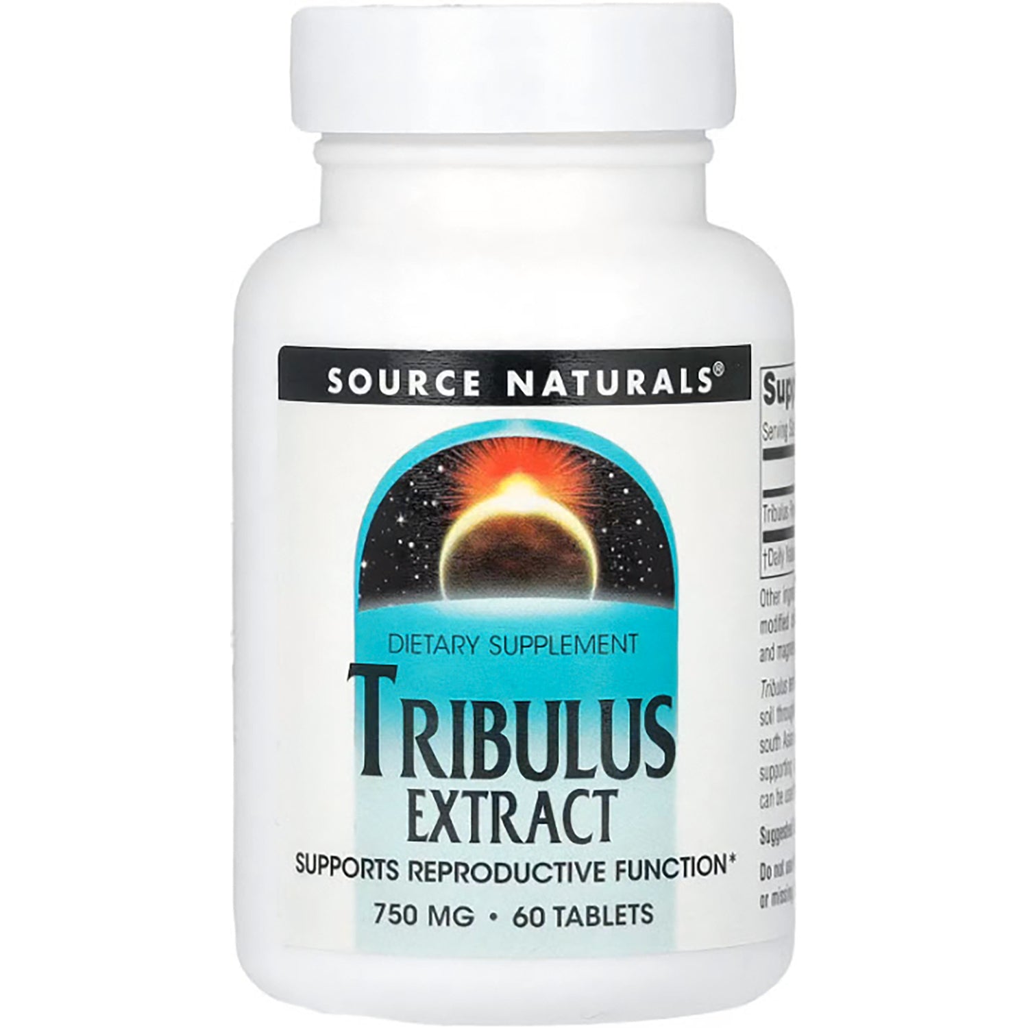 SN496 | Source Naturals Tribulus Extract dietary supplement, 750 mg, 60 tablets