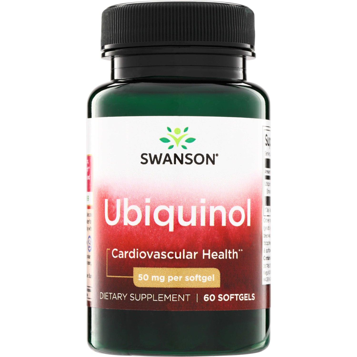 SWU393 | Swanson Ubiquinol, Cardiovascular Health, 50 mg per softgel, 60 softgels