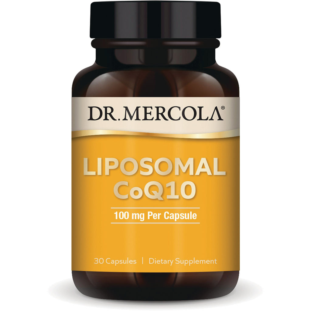 MRC109 | Dr. Mercola Liposomal CoQ10 bottle, 100 mg per capsule, 30 capsules dietary supplement - Thumbnail