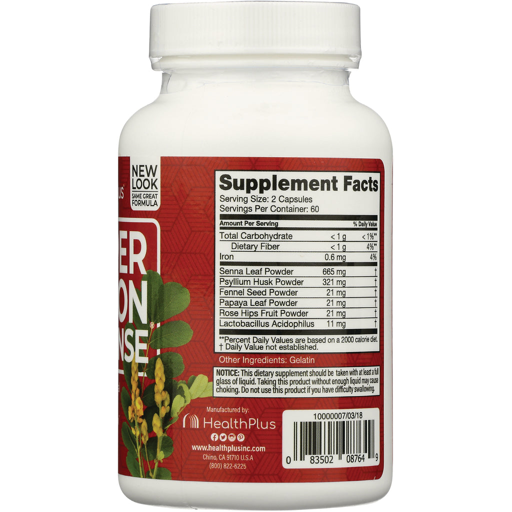 HP011 | back label showing Supplement Facts panel, ingredient list and barcode on white supplement bottle - Thumbnail